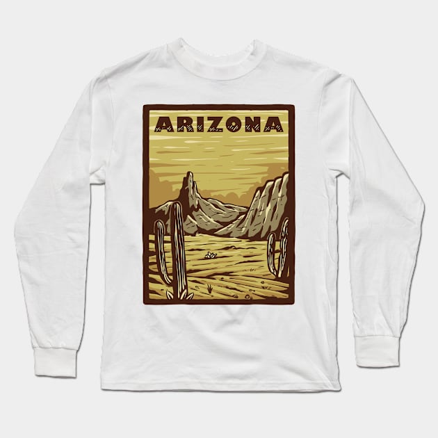 Arizona Beautiful Place Design Long Sleeve T-Shirt by 78soeef